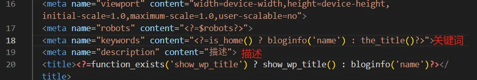 关键词和描述
